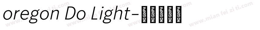 oregon Do Light字体转换